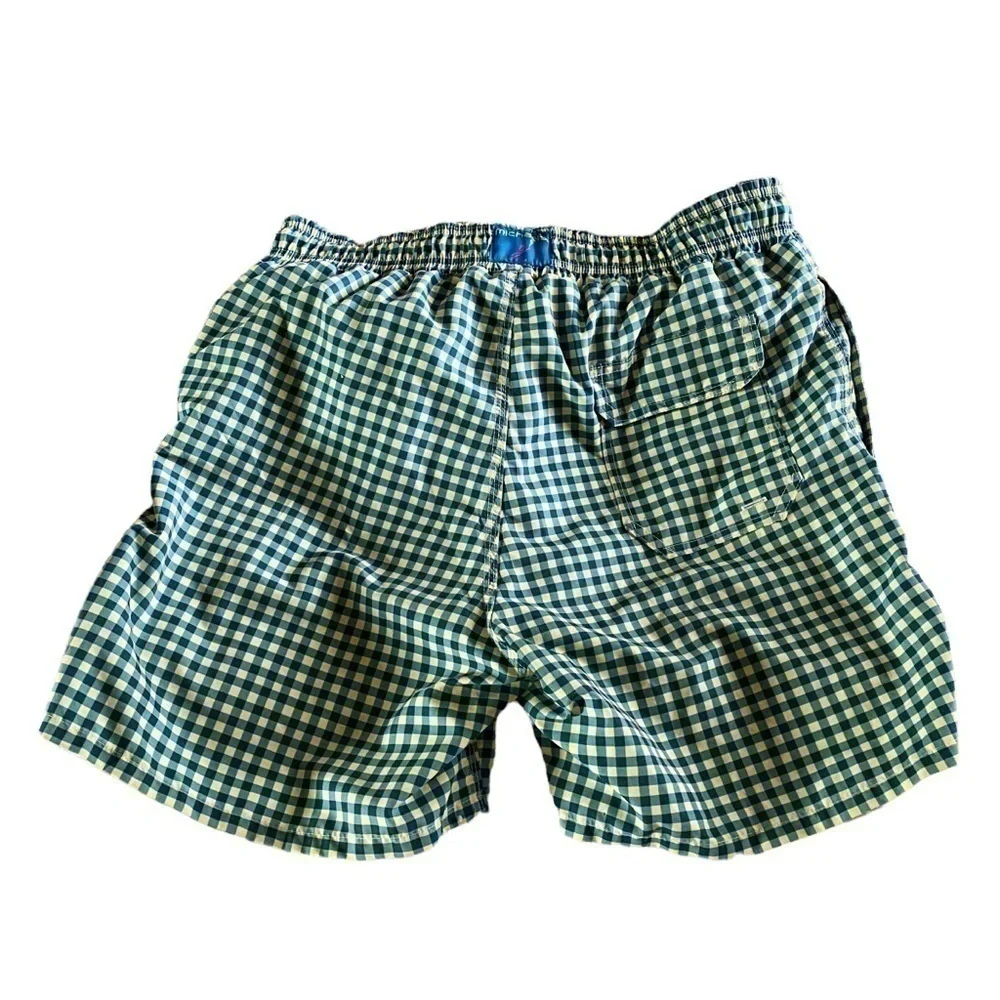 𝅺MICHAEL’S Swim Trunks Checked Yellow and Blue
